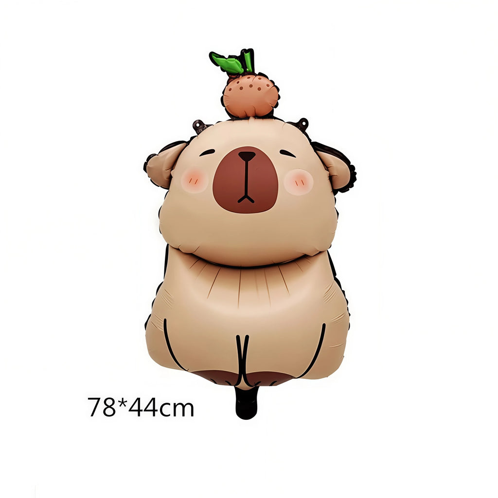 Capybara Birthday Party Set – Plates, Cups, Napkins & Balloons Party Decoration Set Babs 1pcs balloon others