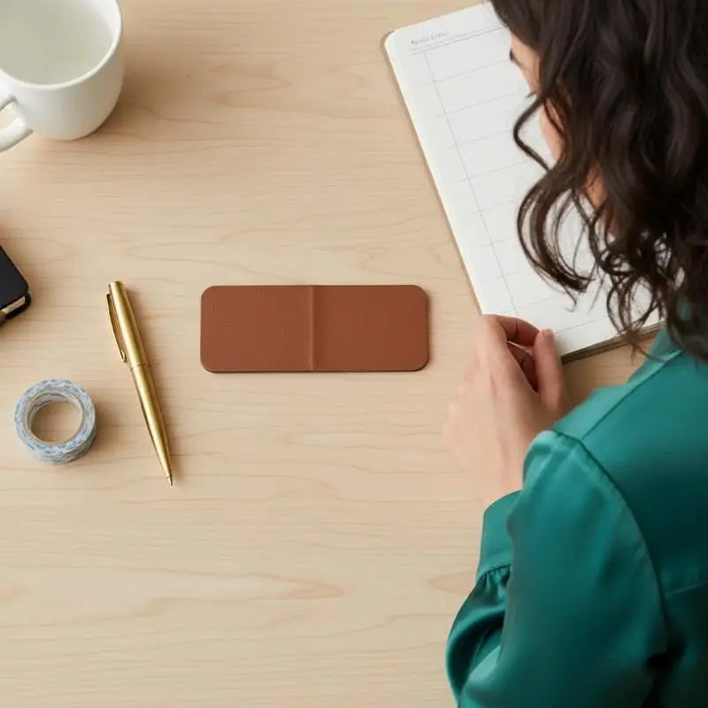 Leather Magnetic Bookmark – DIY Reading Tracker Rectangle Leather Magnetic Bookmark Babs