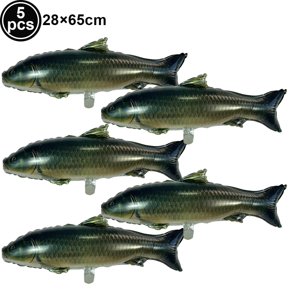 Fish Foil Balloons – Fishing Themed Birthday Party Decor Party Foil Balloons Babs grass carp balloon As pictures show