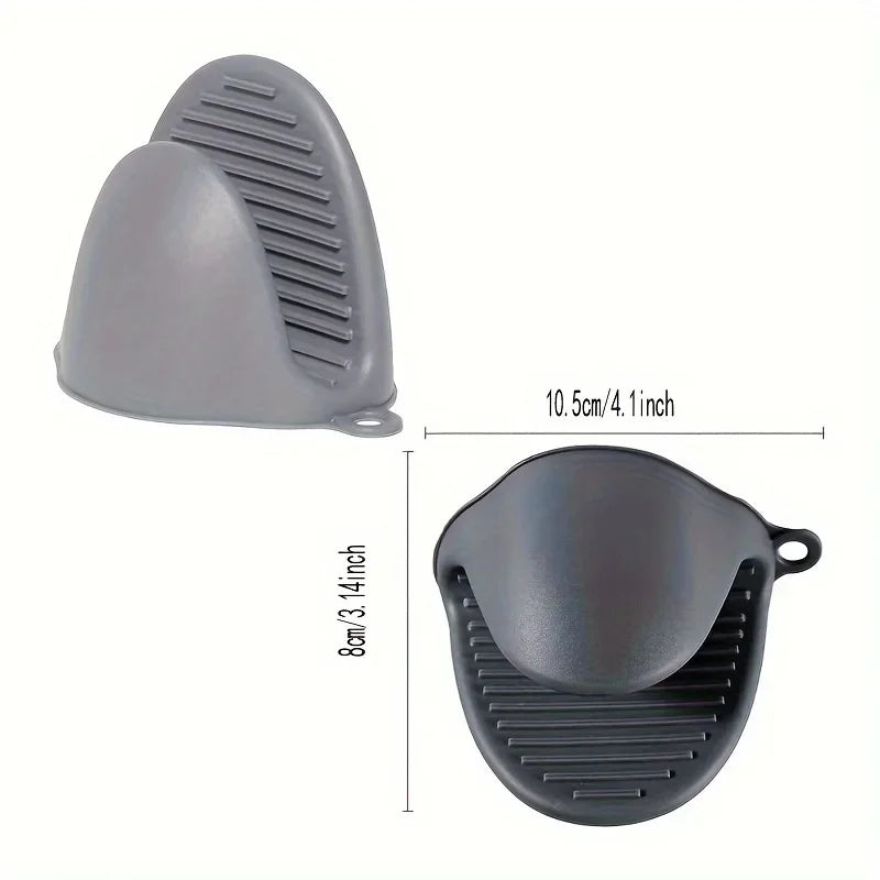2PCS Silicone Oven Mitts – Heat Resistant Pot Holders & Hot Pads Oven Mitts & Pot Holders Babs