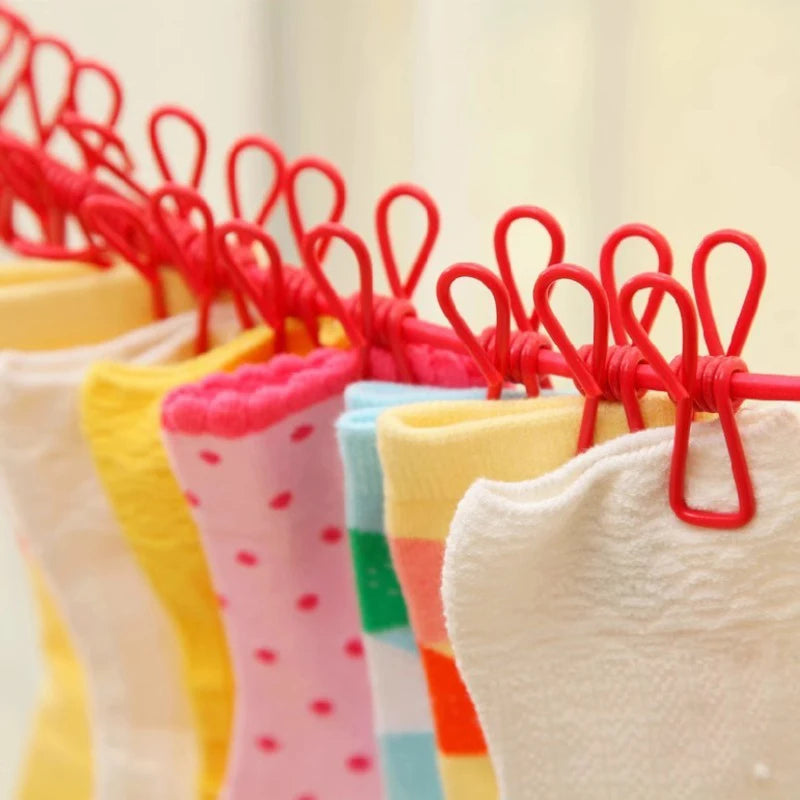 Portable Extendable Clothesline with 12 Clips – 10–19m Portable Clothesline Babs