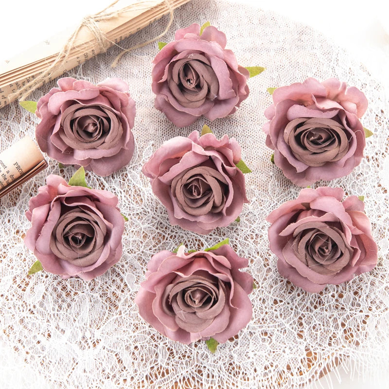 Silk Rose Artificial Flowers 10/20pcs – Wedding & Home Décor Artificial Silk Flowers Babs color 11 10 pcs