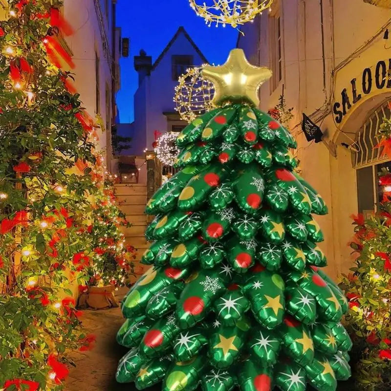 3D DIY Inflatable Christmas Tree Balloon Decoration Set Inflatable Christmas Décor Babs