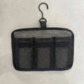 Portable Hanging Shower Caddy | 3-Compartment Mesh Bag Hanging Shower Caddy Babs Black