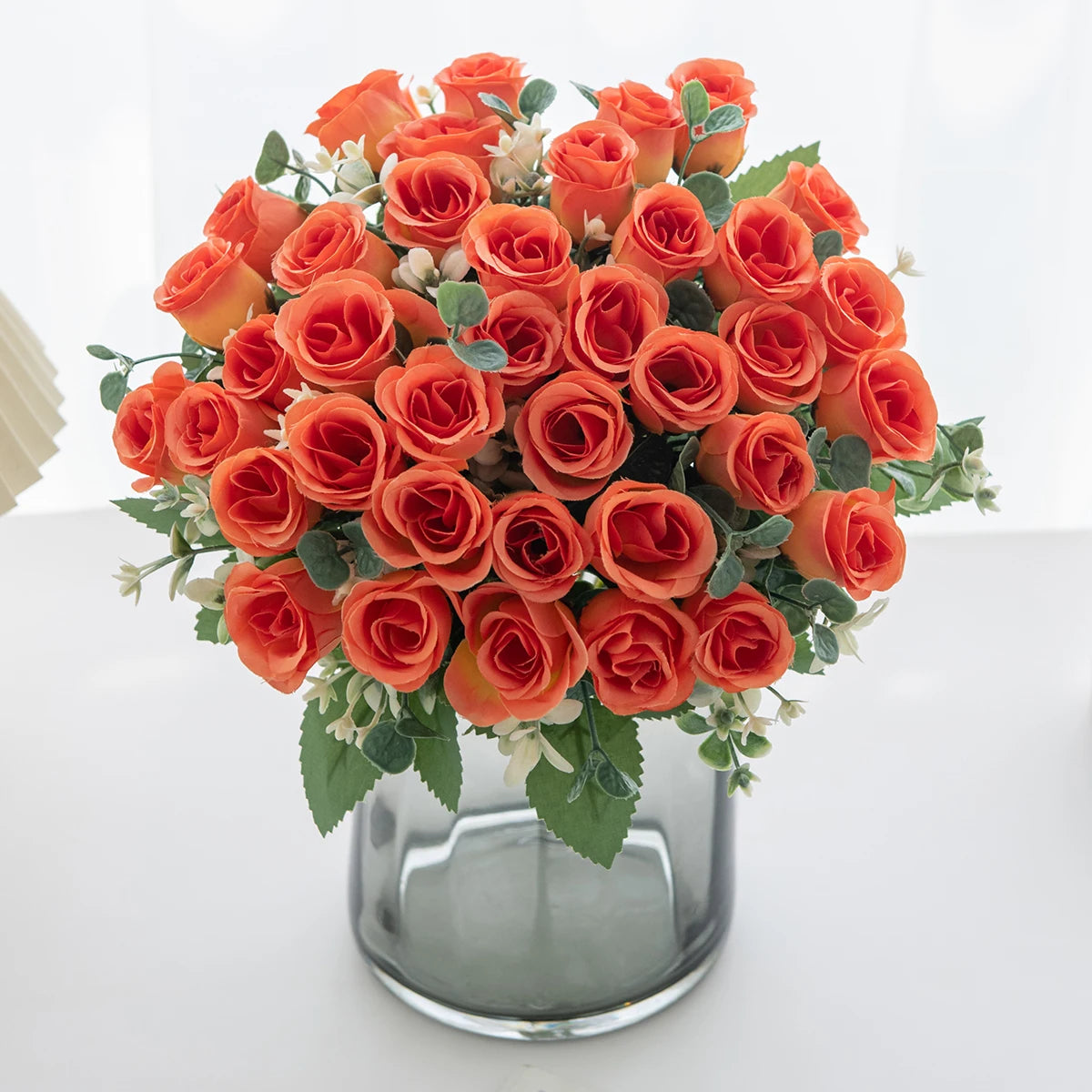 Silk Artificial Rose Bouquet 10-Head Wedding & Home Decor Artificial Flower Bouquet Babs