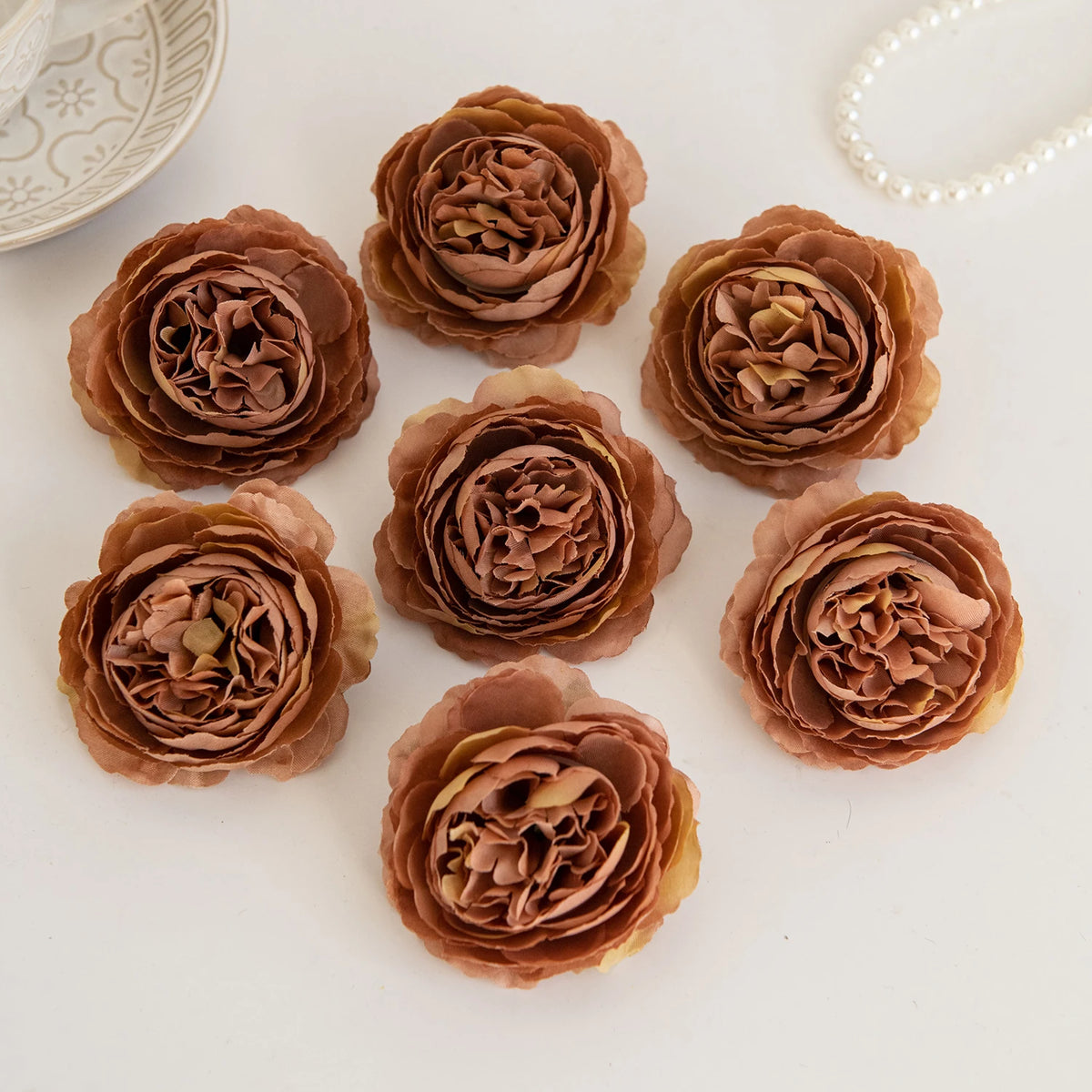 Silk Peony Artificial Flowers 12/24pc – Wedding & Home Décor Artificial Silk Flowers Babs Color 6 24 PCS