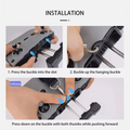 DJI RC N3/N2/N1 Fixed Clip Hook & Lanyard – Mini 4 Pro/Flip/NEO Drone Remote Clip Babs Black A