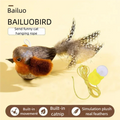 Interactive Cat Bird Toy – Catnip, Feathers & Motion Sound Interactive Cat Toy Babs Gray 1pc