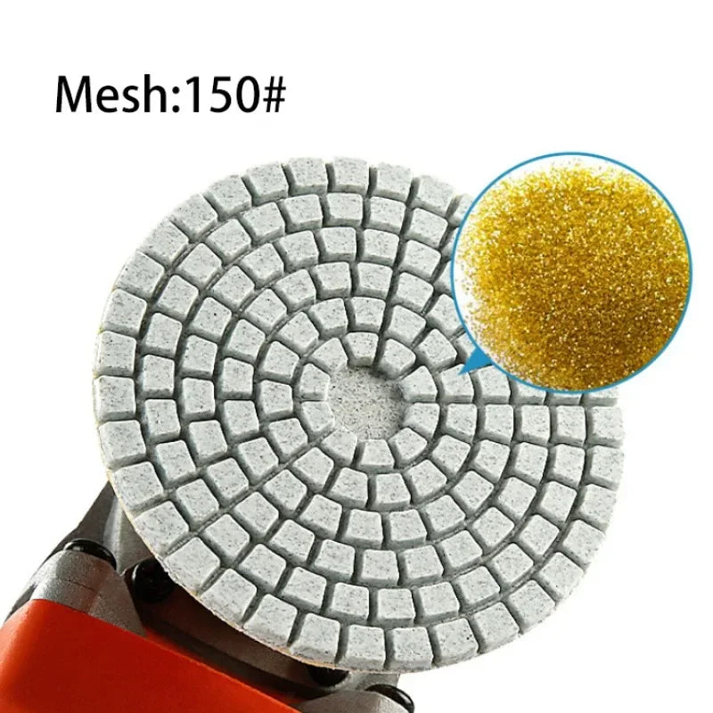 80mm 3" Polishing Pad Wet Dry Abrasive Disc for Marble & Granite Abrasive Polishing Disc Babs