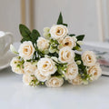 UV-Resistant Artificial Silk Rose Bouquet – Wedding & Home Décor Artificial Flower Bouquet Babs color 3 2 pcs