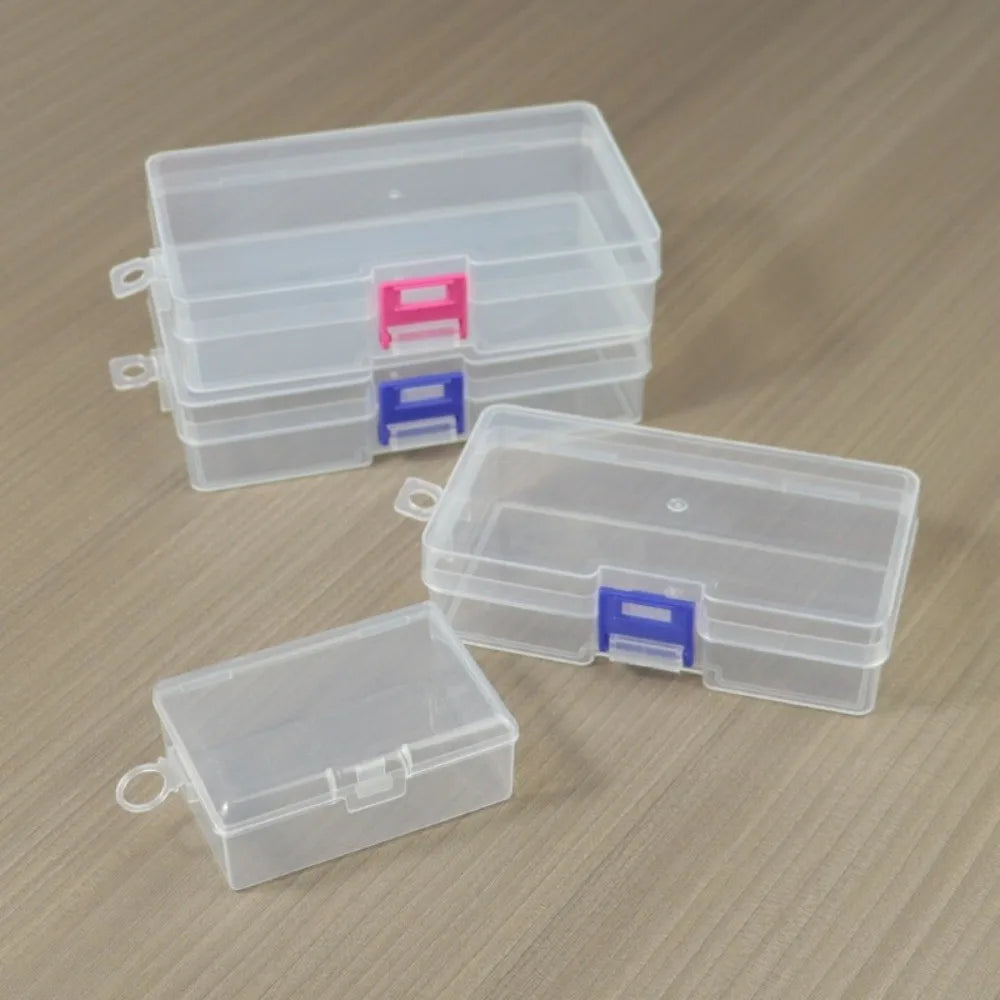 Mini Transparent Flip-Cover Storage Box – Jewelry & Craft Plastic Storage Box Babs