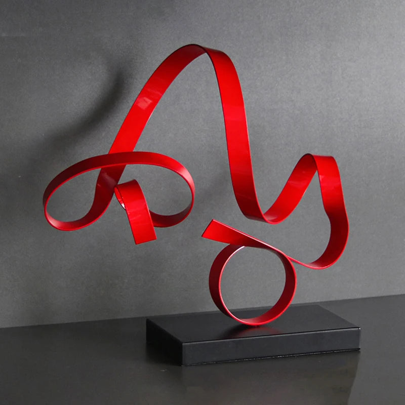 Modern Luxury Metal Figurine | Desk Décor & Gift Sculpture Decorative Figurine Babs
