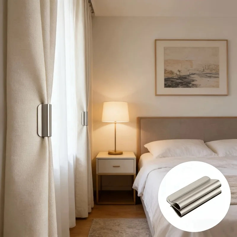 Magnetic Curtain Buckles – Shading Closure Clips (1 or 3 Pairs) Curtain Buckle Clips Babs