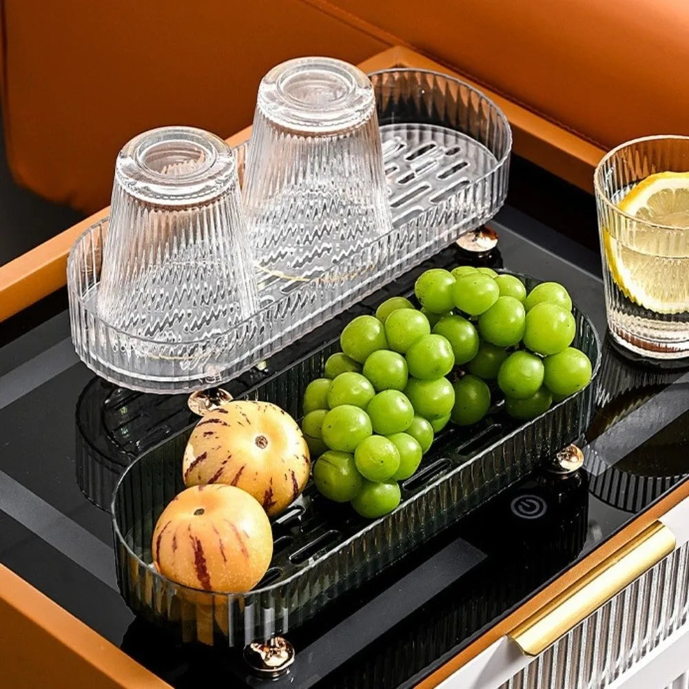 Bathroom Vanity Tray – Large Countertop Organizer Anti-Slip Vanity Organizer Tray Babs