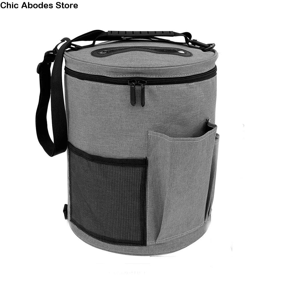 Large Yarn Storage Bag – Multi-Pocket Knitting Crochet Tote Yarn Storage Bag Babs