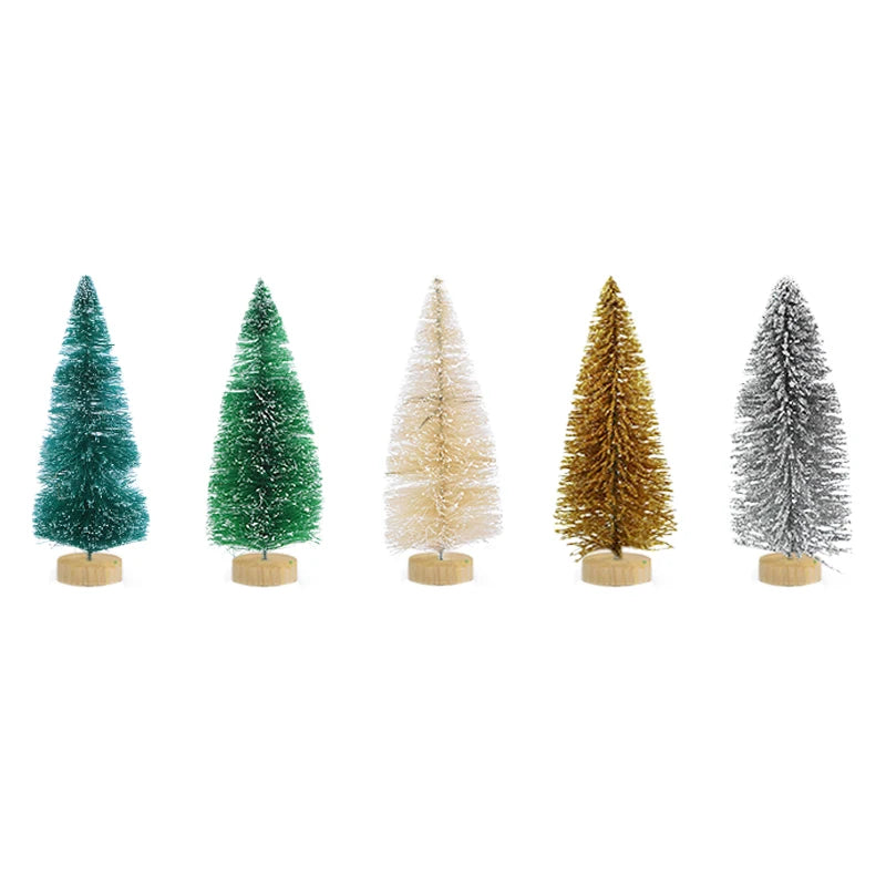 12pcs Mini Sisal Christmas Trees – DIY Holiday Table Decor Christmas Tree Decor Babs