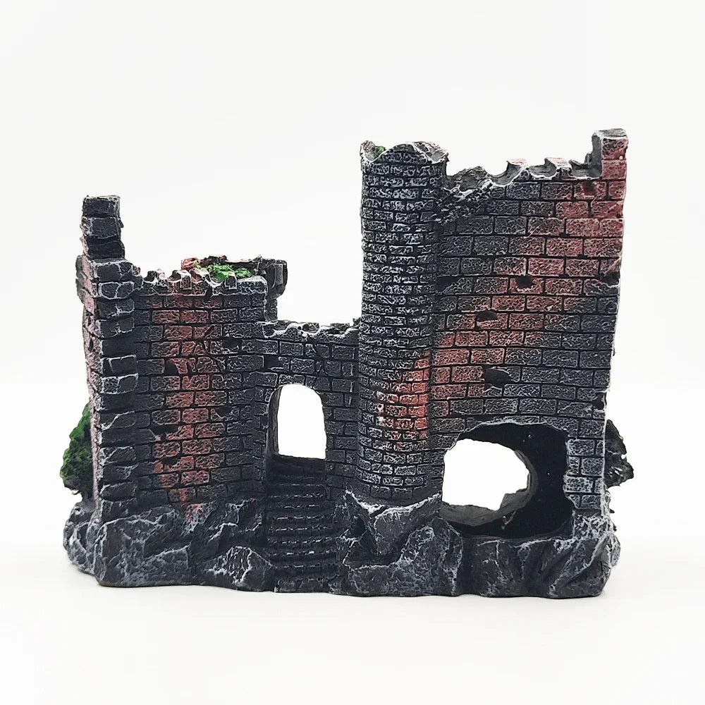 Castle Resin Aquarium Ornament – Fish Tank Rockery Decoration Aquarium Ornament Babs