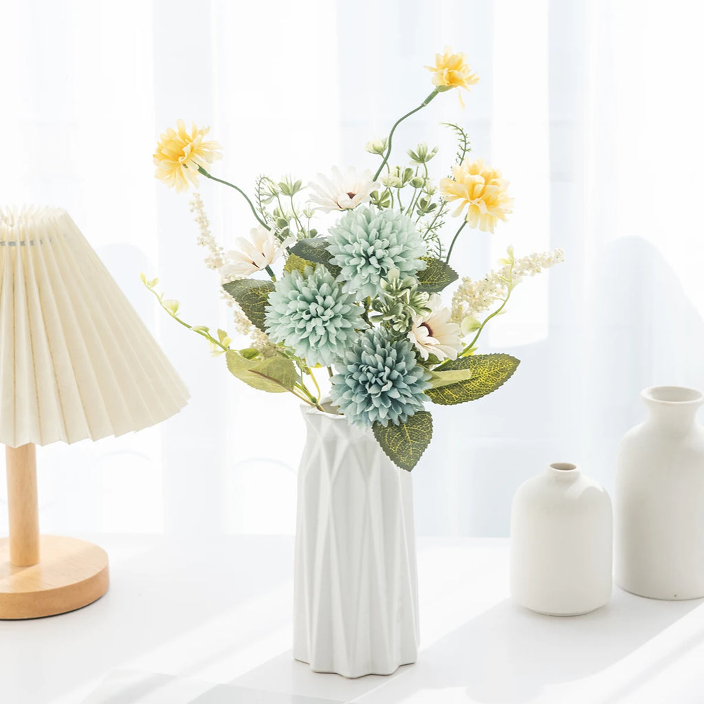 Silk Artificial Chrysanthemum Bouquet | Wedding & Home Décor Artificial Flower Bouquet Babs