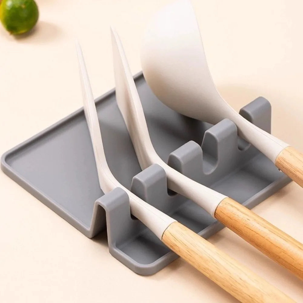 Silicone Kitchen Utensil Holder Rack – Heat-Resistant, Non-Slip Utensil Holder Rack Babs