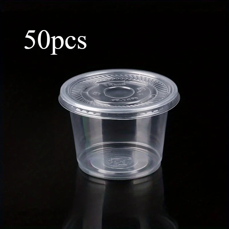 50pcs Clear Disposable Plastic Bowls for Desserts & Ice Cream Disposable Dessert Bowls Babs 50pcs
