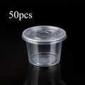 50pcs Clear Disposable Plastic Bowls for Desserts & Ice Cream Disposable Dessert Bowls Babs 50pcs