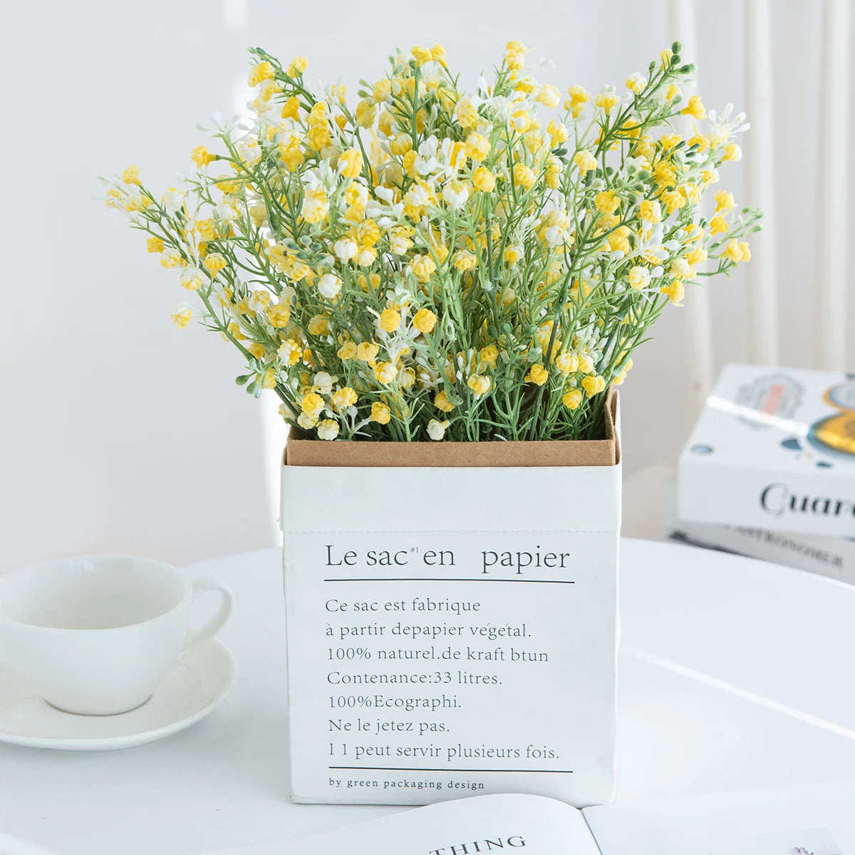 Artificial Gypsophila Bouquet – Wedding & Home Floral Decor Artificial Flower Bouquet Babs