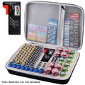 Battery Organizer Storage Case with BT-168 Tester – 225 Batteries Battery Storage Organizer Babs YELLOW Large