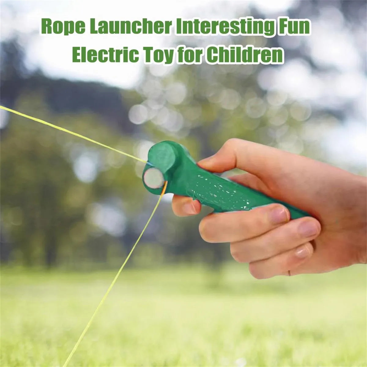 Zip String Rope Launcher – Electric Handheld Propeller Toy Novelty Rope Toy Babs