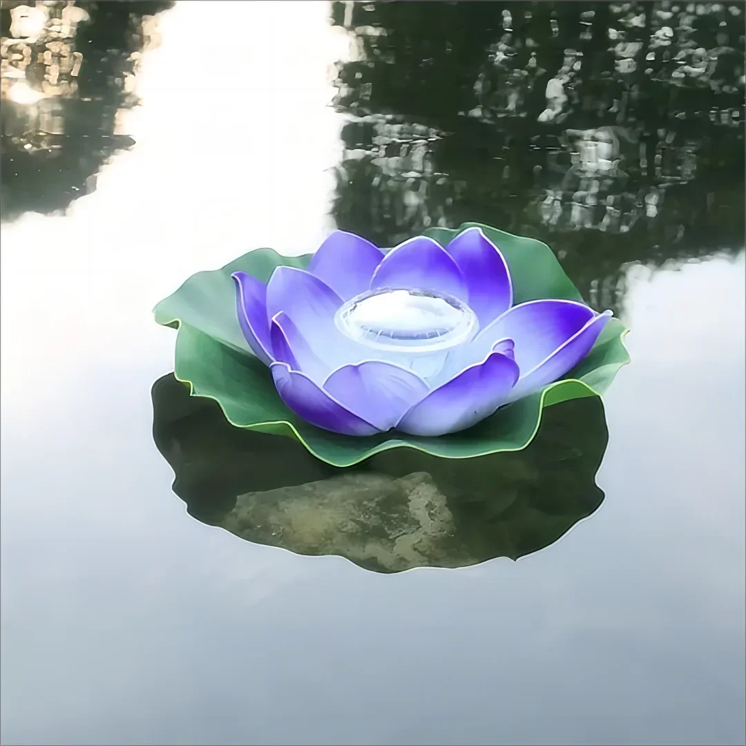 Solar Floating Lotus LED Lamp – Pond & Garden Night Light Solar Garden Light Babs B
