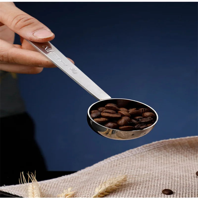 Stainless Steel Coffee Measuring Spoon & Sealing Clip Coffee Measuring Spoon Babs
