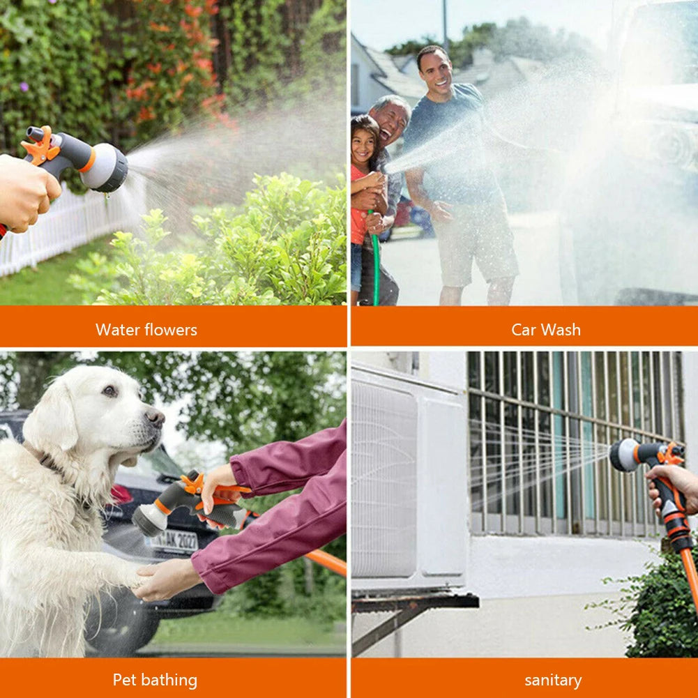 8-Mode High-Pressure Garden Hose Nozzle – Car Wash & Watering Garden Hose Nozzle Babs