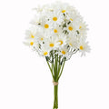 Silk Chrysanthemum Artificial Flowers – Wedding & Home Décor Artificial Silk Flowers Babs WHITE 1 pc