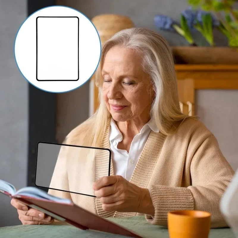8-Pack Full Page Magnifier Bookmarks – Clear PVC Reading Sheets Page Magnifier Sheet Babs