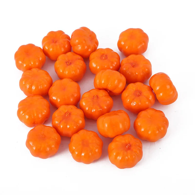 Mini Artificial Pumpkins 10/20 Pcs – Fall & Harvest Home Decor Artificial Pumpkin Decor Babs Pumpkin 10Pcs