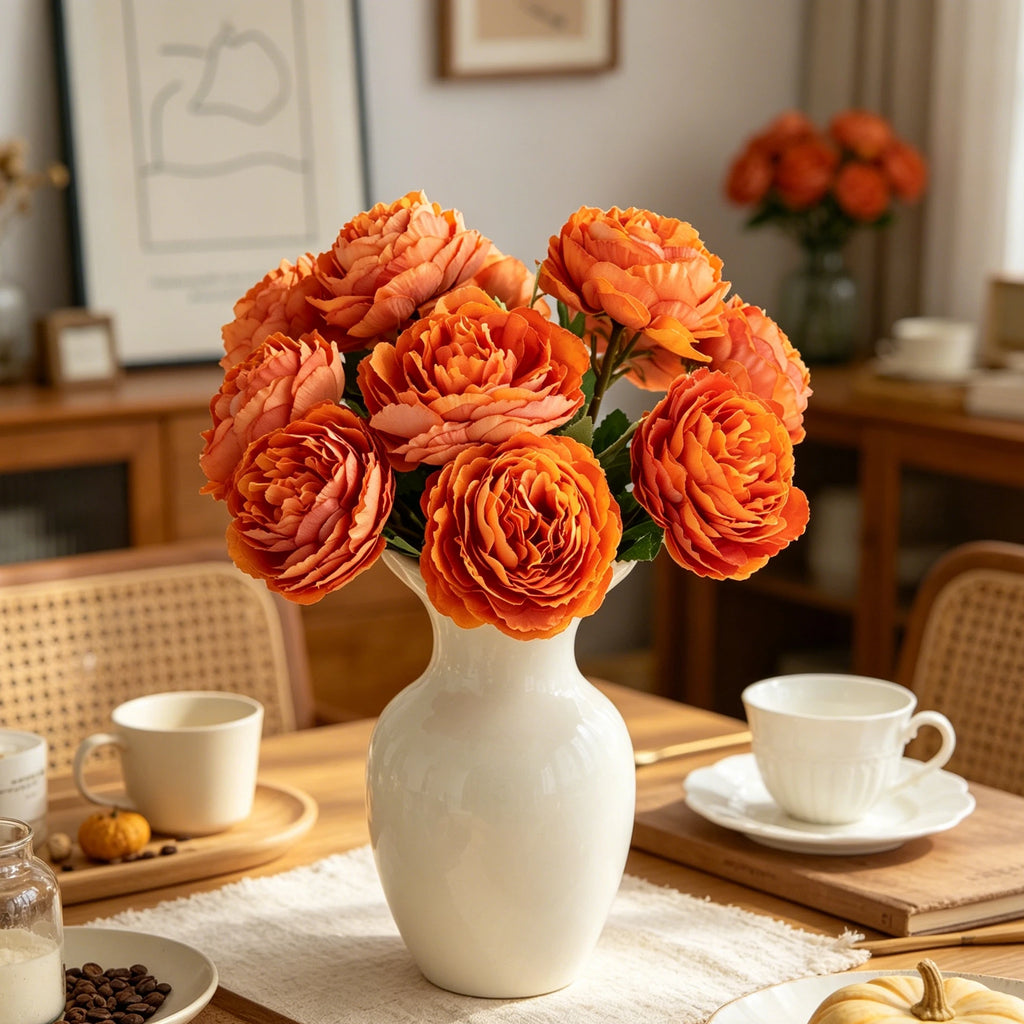Silk Peony Artificial Flowers for Weddings & Home Décor Artificial Silk Flowers Babs
