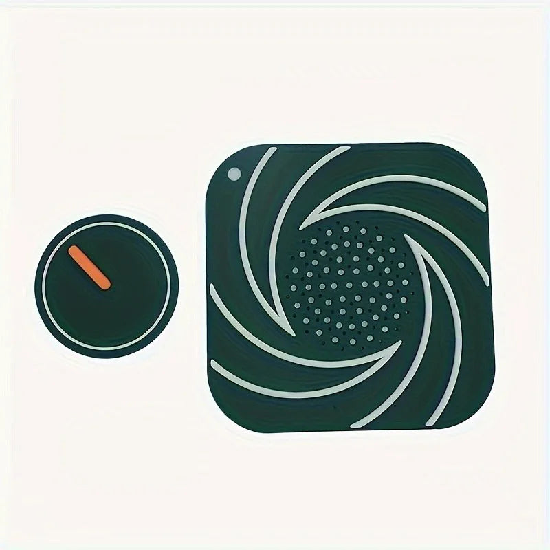 Silicone Floor Drain Deodorizer Sticker – Insect & Odor Seal Drain Deodorizer Cover Babs green