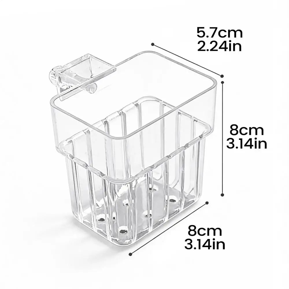 Aquarium Plant Basket – Transparent Fish Tank Hanging Planter Aquarium Plant Holder Babs 1pcs