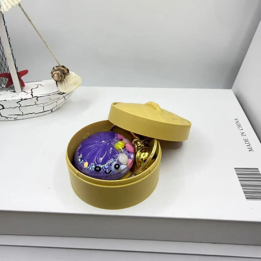 Baozi Keychain Acrylic Blind Box Mini Steam Bun Pendant Blind Box Keychain Babs
