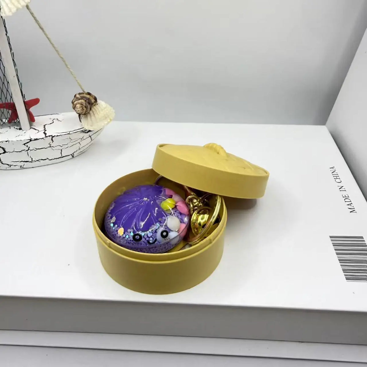 Baozi Keychain Acrylic Blind Box Mini Steam Bun Pendant Blind Box Keychain Babs