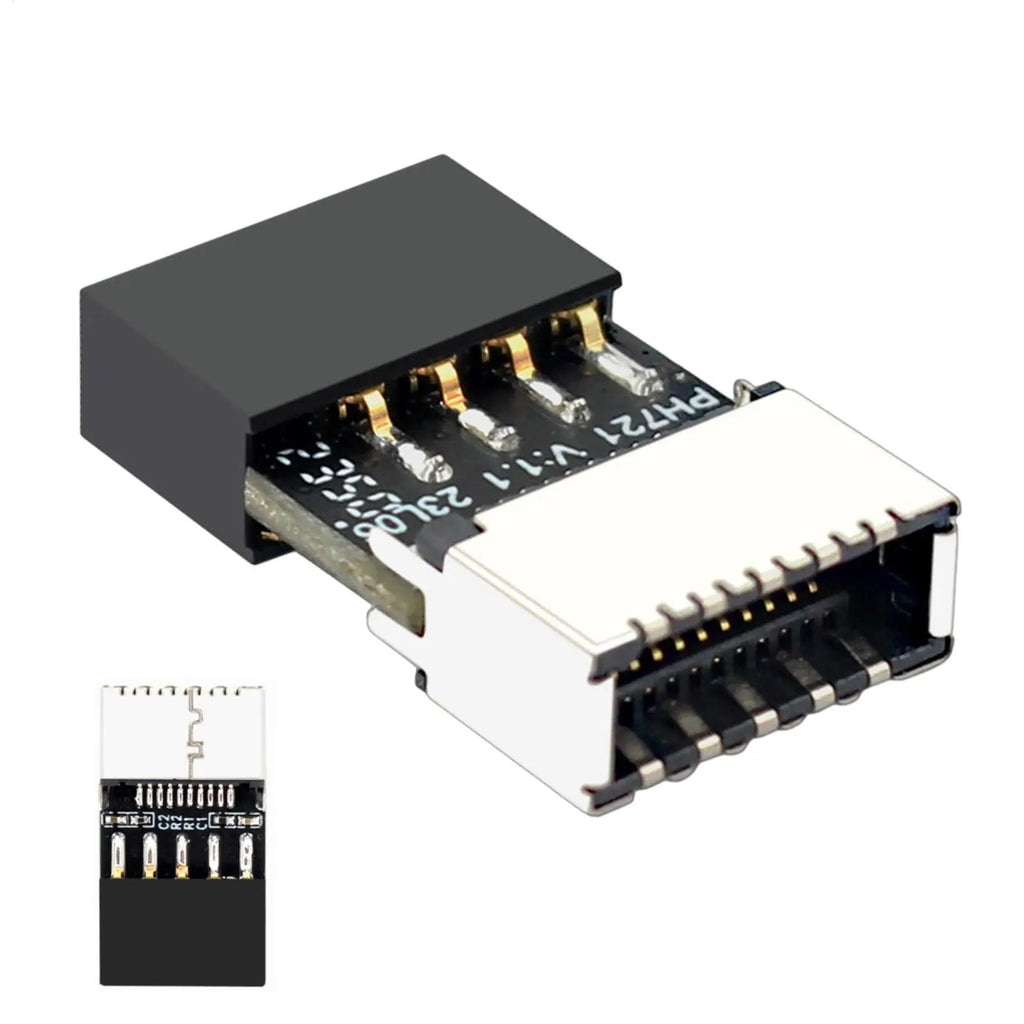 USB 2.0 9-Pin to Type-E Adapter for PC Front Panel USB-C Motherboard USB Adapter Babs