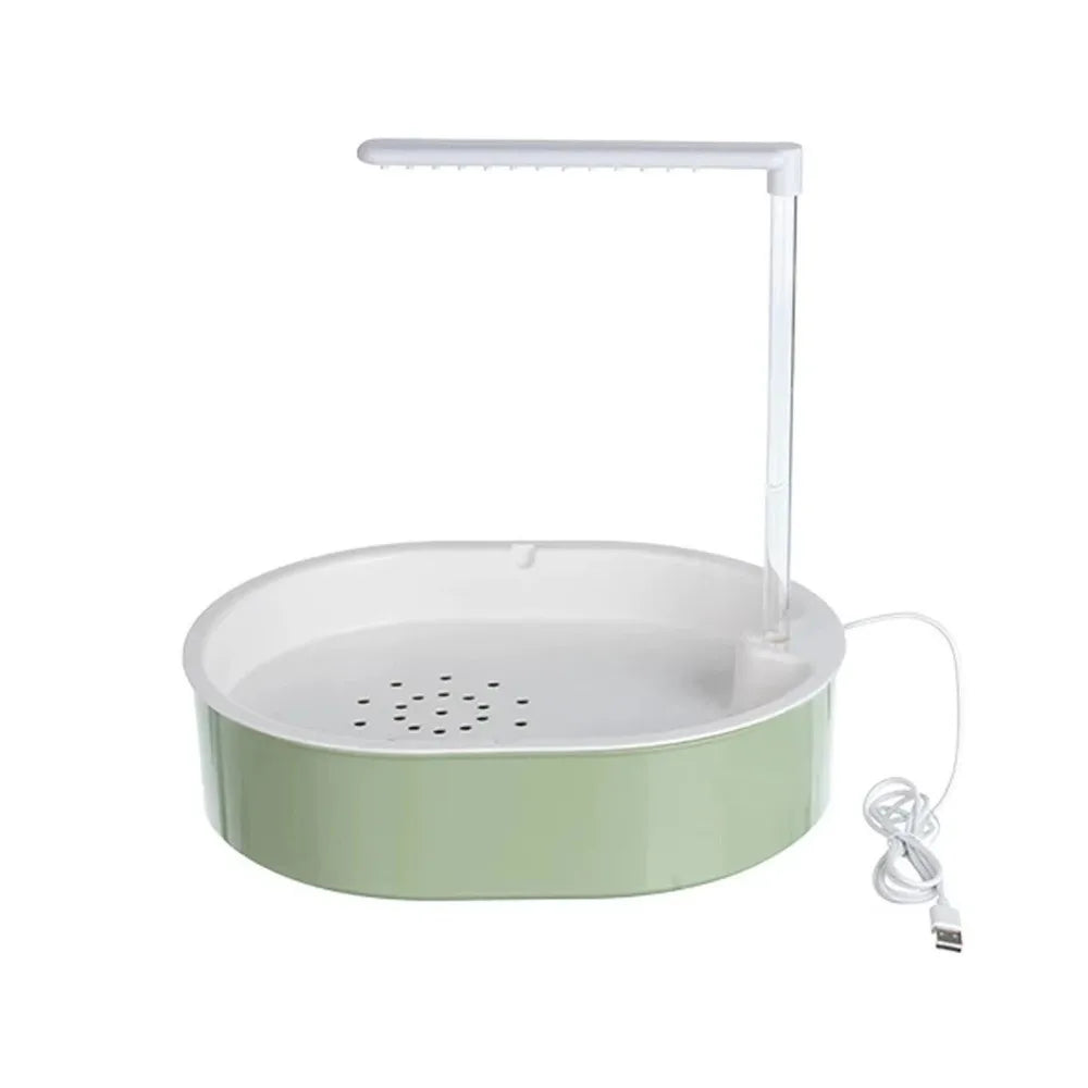 Automatic Circulating Bird Bath with Perch – Large Parrot Pool Bird Bath Babs