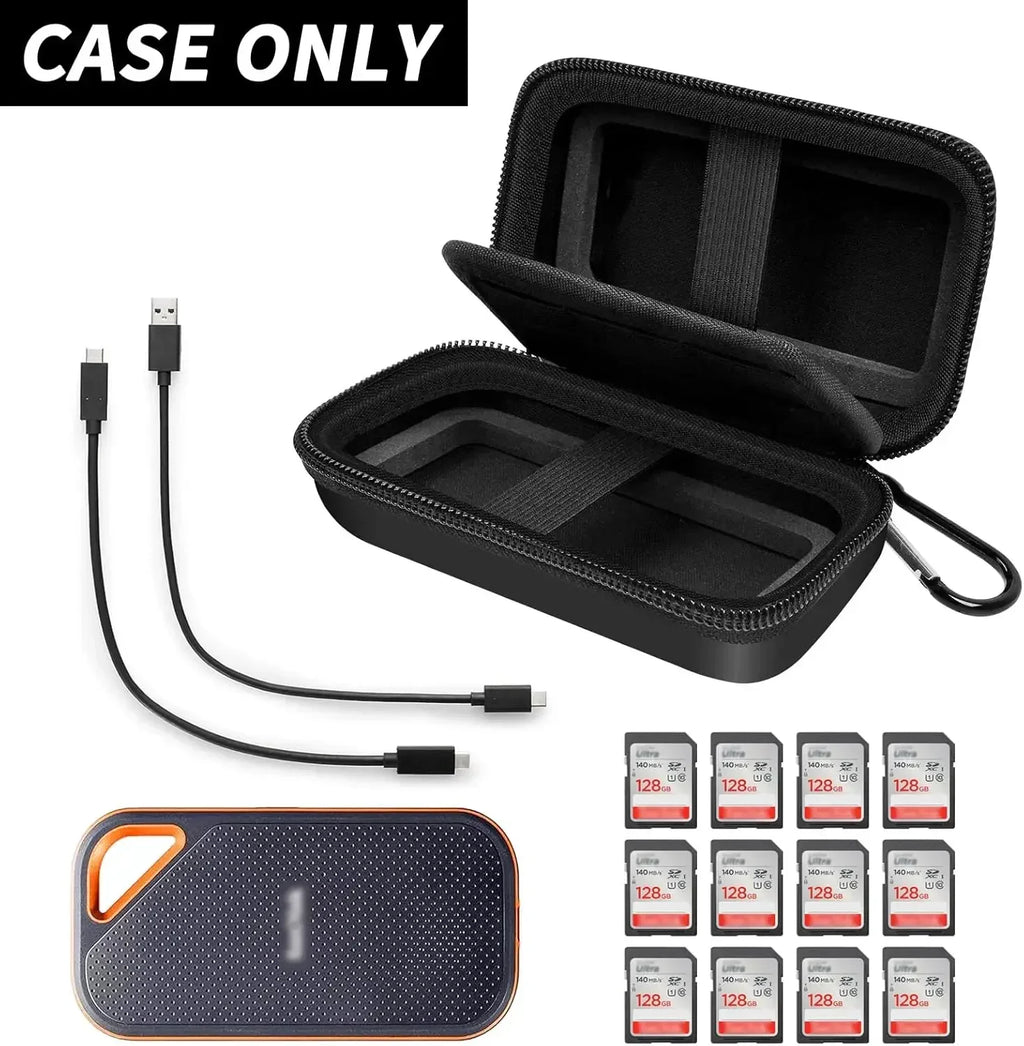 Paiyule EVA Case for SanDisk Extreme Portable SSD – Holds 2 Drives SSD Carry Case Babs