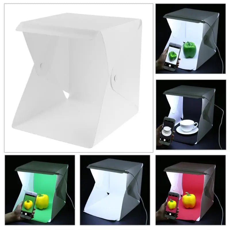 Portable LED Photo Studio Light Box – Foldable Mini Tent Photography Light Box Babs