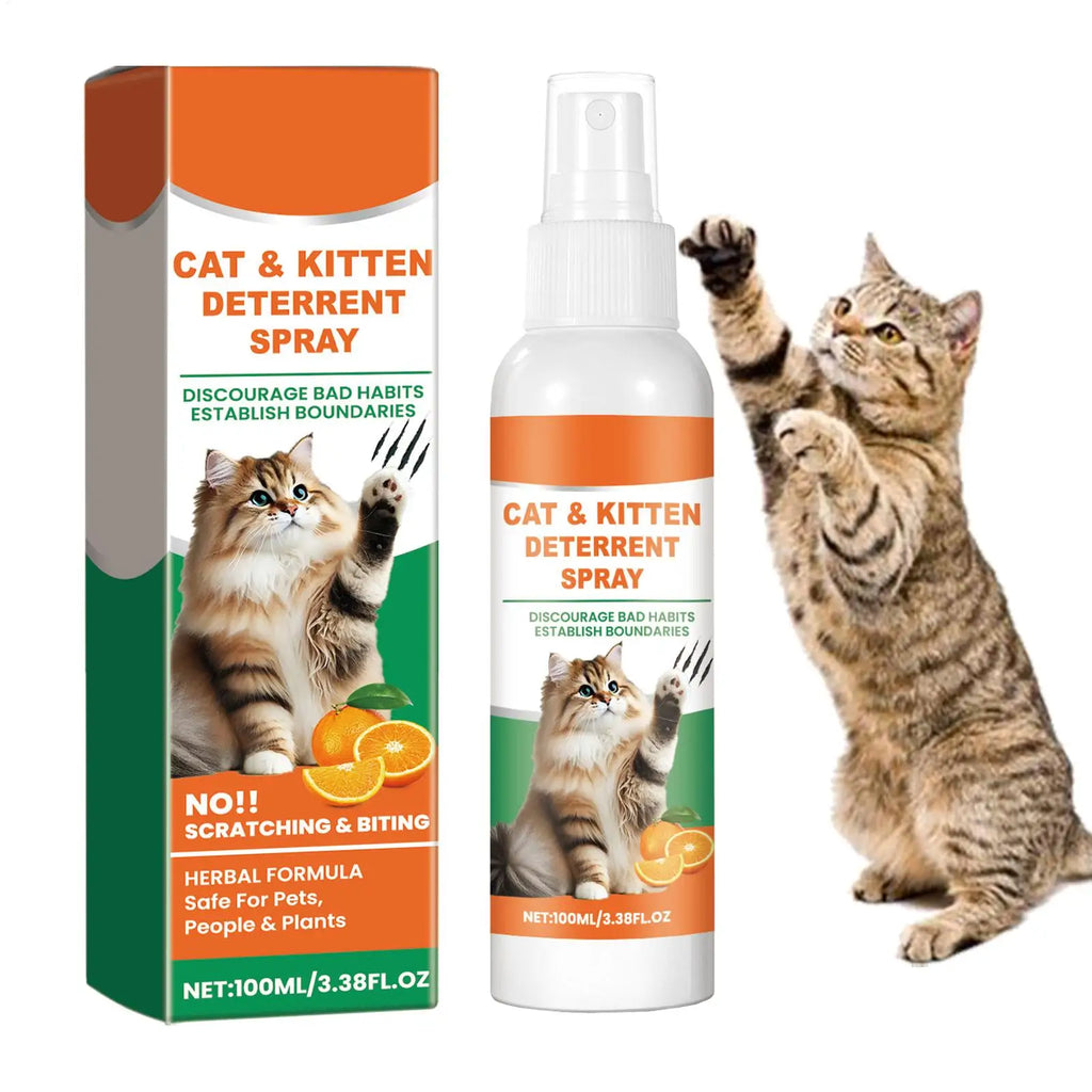 Pet Anti-Scratch Spray – Cat Furniture Protector 100ml Cat Training Spray Babs