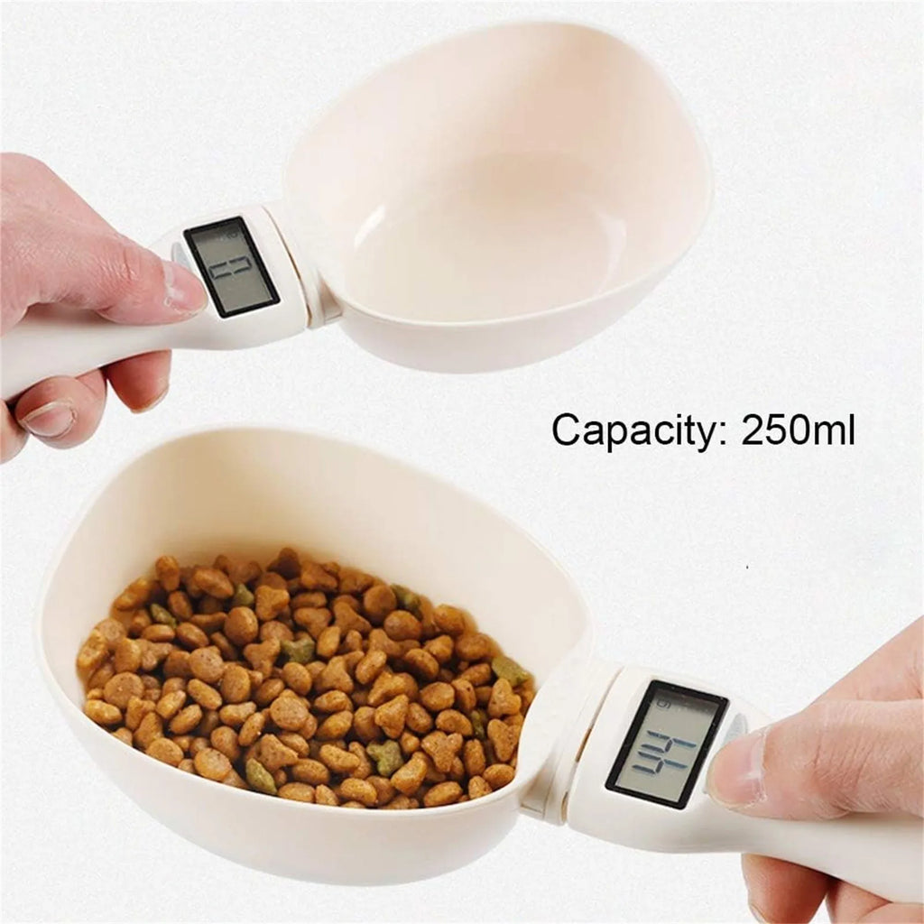 Digital Pet Food Measuring Spoon Scale – 250ml LCD Display Pet Food Scale Babs