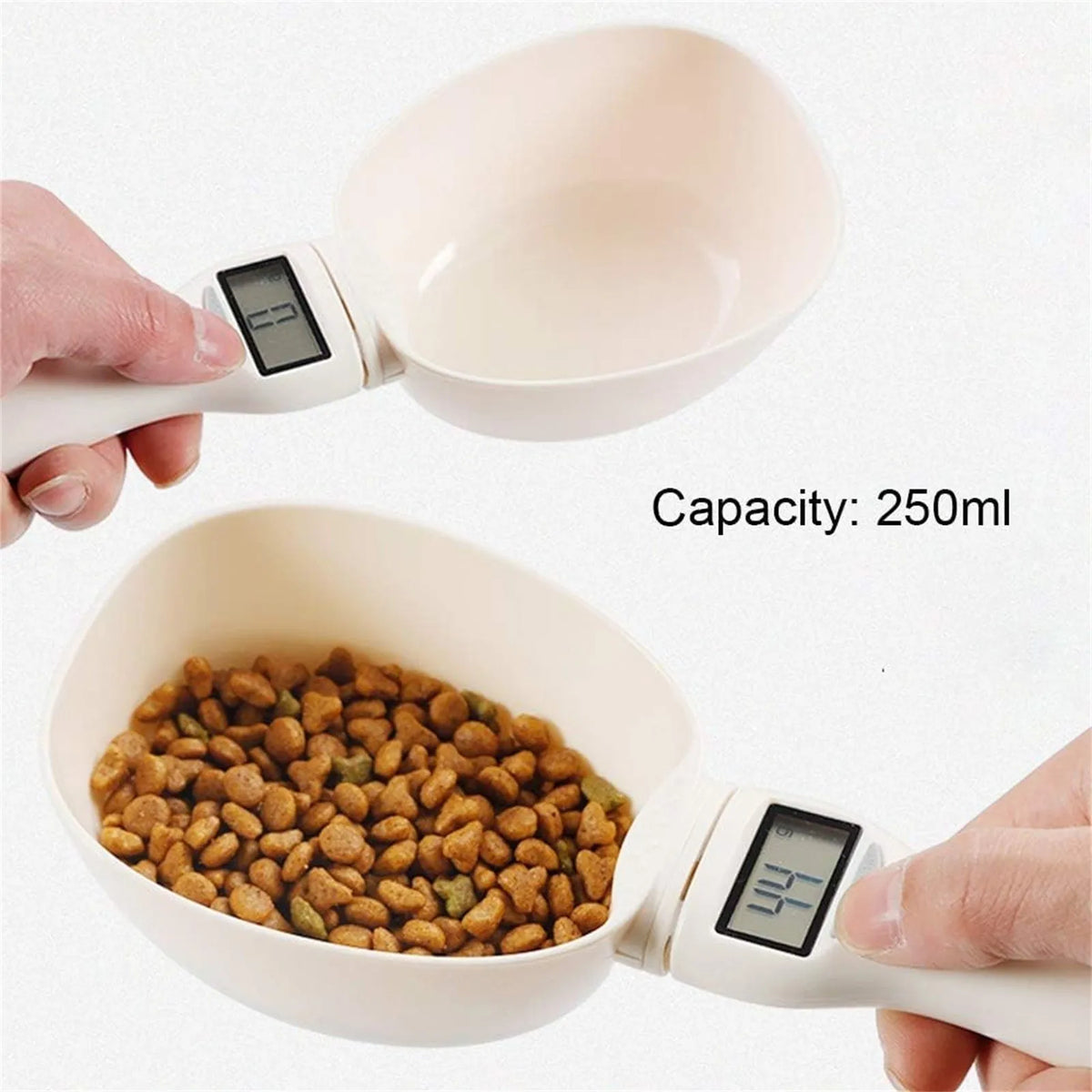 Digital Pet Food Measuring Spoon Scale – 250ml LCD Display Pet Food Scale Babs