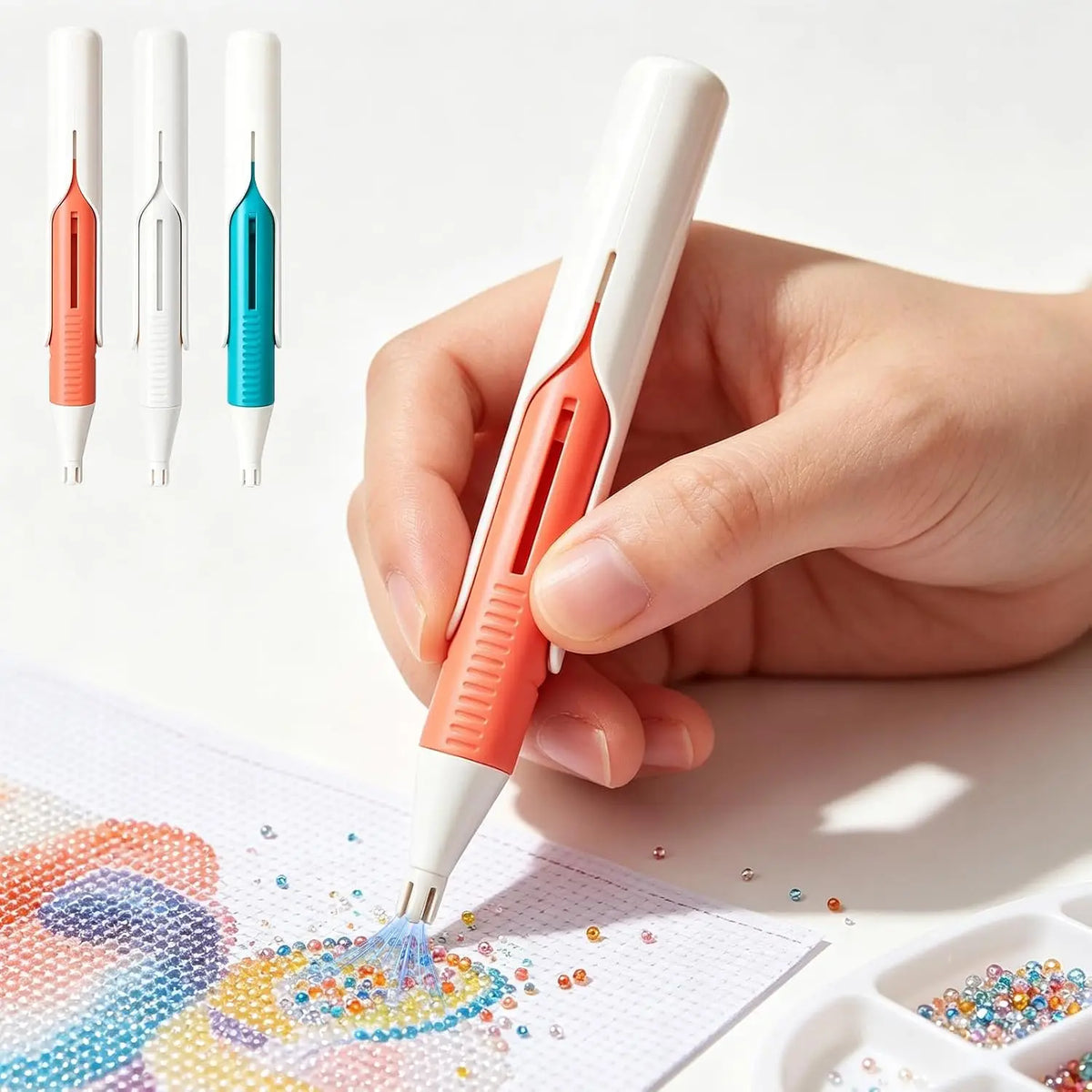 Automatic Diamond Painting Pen & Bead Dispenser – 2.8mm Drills Diamond Painting Tool Babs orange