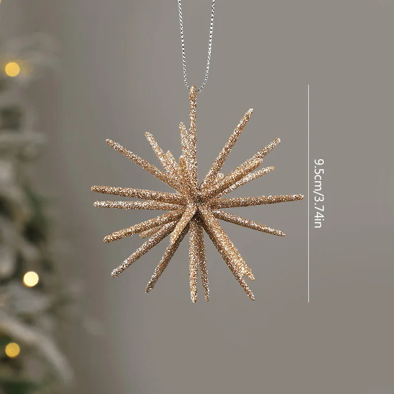 Glitter Exploding Star Christmas Ornament – Xmas Tree Pendant Christmas Tree Ornament Babs A