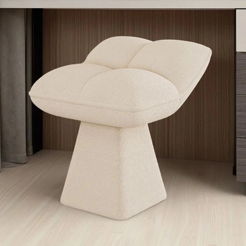 Nordic Modern Ottoman Stool – Cushioned Pine Wood Square Seat Ottoman Stool Babs