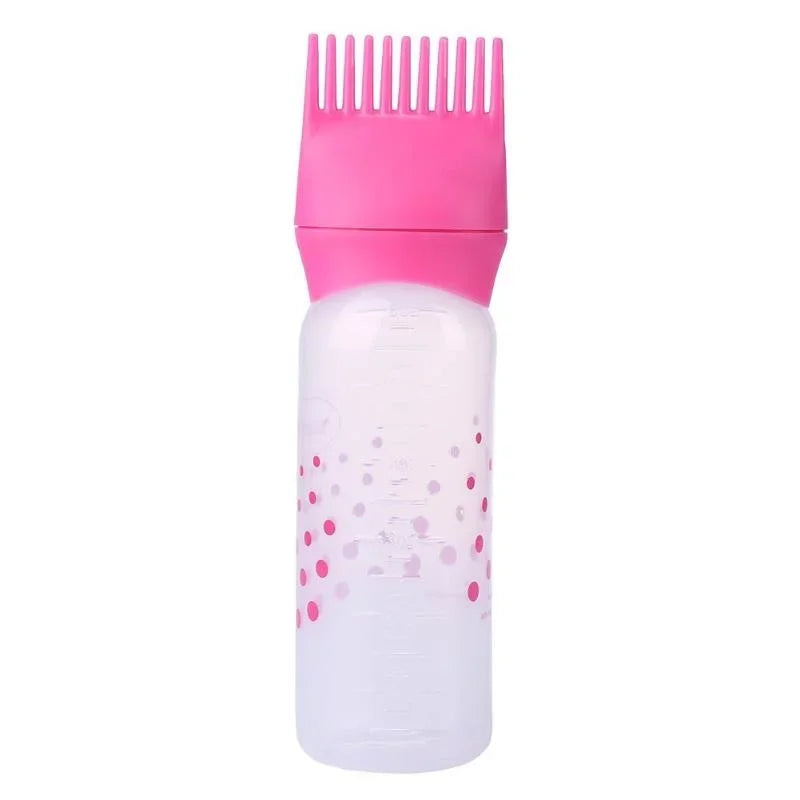 Refillable Hair Dye Applicator Brush Bottle – Salon Tool Hair Color Applicator Babs Pink
